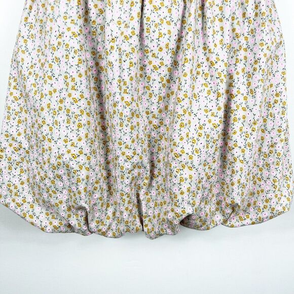 J Crew Summer Dress Size Medium Bubble Sundress Floral Sleeveless Straps Pockets - Picture 7 of 11
